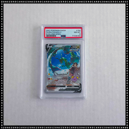 Pokemon TCG PSA 8 - Rayquaza V 194/203 - Evolving Skies