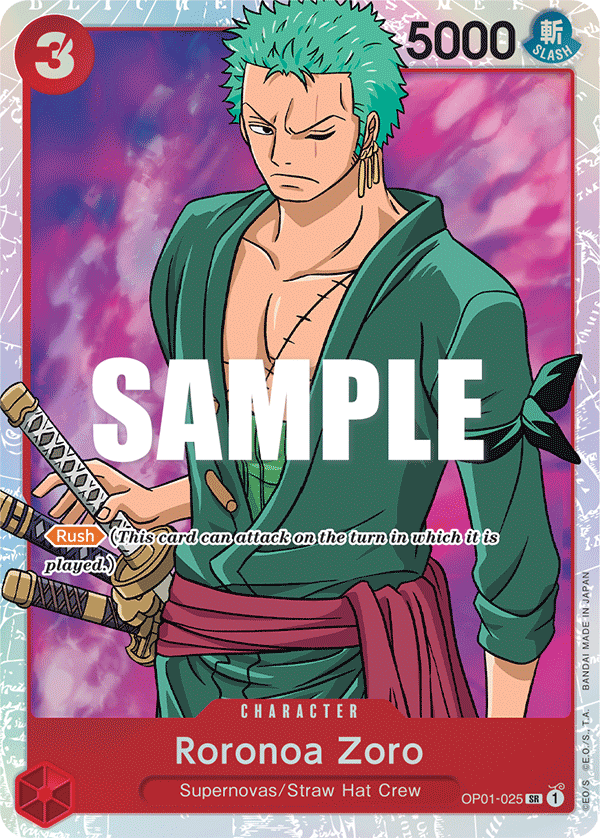 OP01-025 - Roronoa Zoro - Super Rare