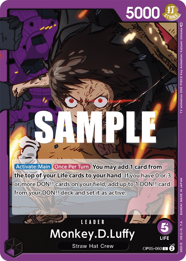 OP05-060 - Monkey D Luffy - Leader