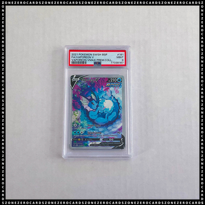 Pokemon TCG PSA 9 - Vaporeon V SWSH181 - SWSH Black Star Promo