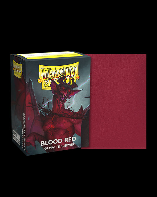 Dragon Shield - Blood Red MATTE Sleeves - Standard 100ct