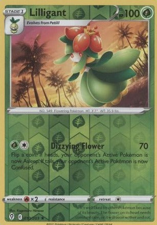 Lilligant - 010/203 - Rare Reverse Holo - Evolving Skies