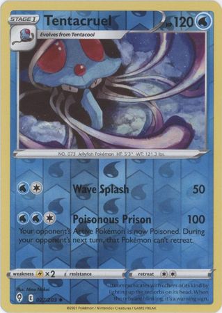 Tentacruel  - 027/203 - Uncommon Reverse Holo - Evolving Skies