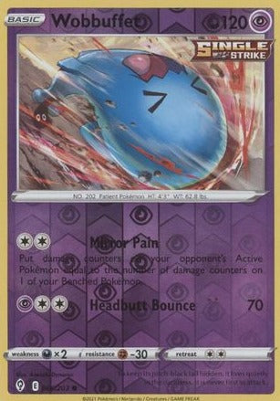 Wobbuffet - 066/203 - Common Reverse Holo - Evolving Skies