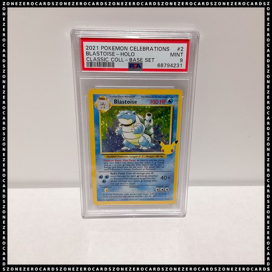 Pokemon PSA 9 - Blastoise 2/102 - Celebrations Classic Collection