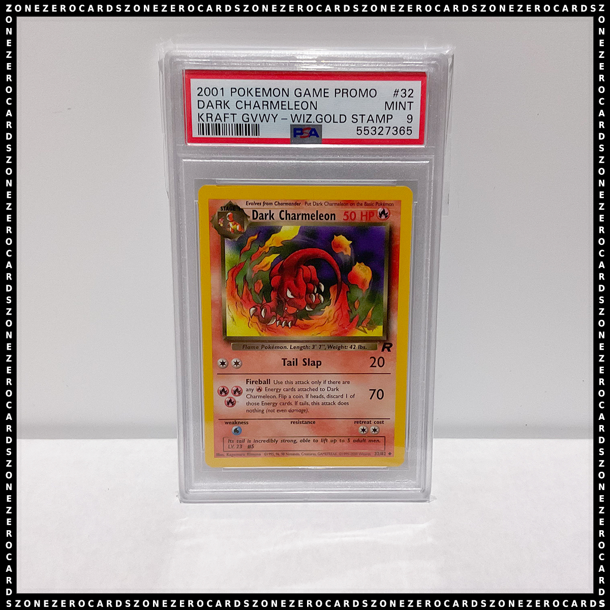 Pokemon PSA 9 - Dark Charmeleon 32/82 - Wizard WOTC Gold Stamp Promo