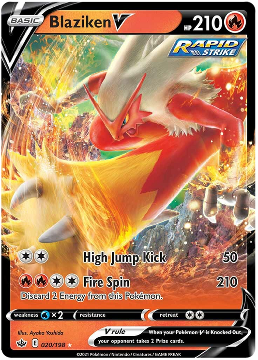 Blaziken V - 020/198 - Ultra Rare - Chilling Reign