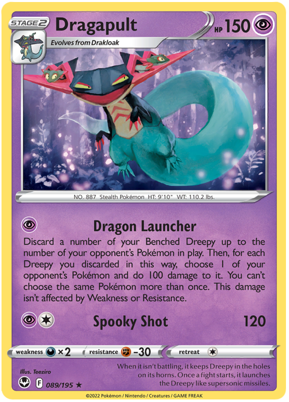 Dragapult - 089/195 - Holo Rare - Silver Tempest