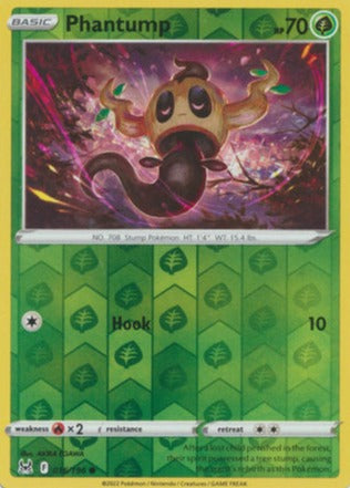 Phantump - 016/195 - Common Reverse Holo - Lost Origin