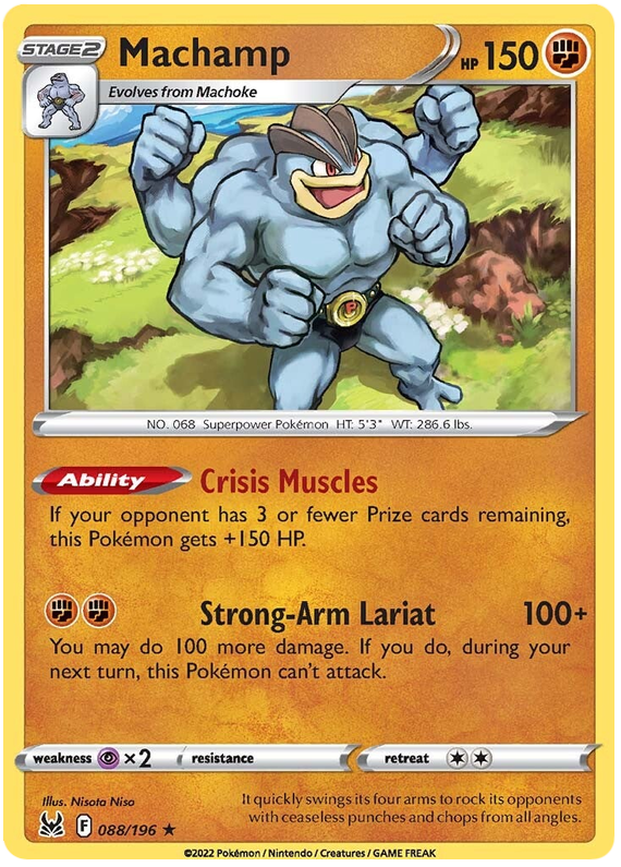 Machamp - 088/196 - Holo Rare - Lost Origin