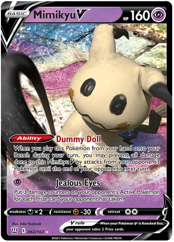 Mimikyu V - 062/163 - Ultra Rare - Battle Styles