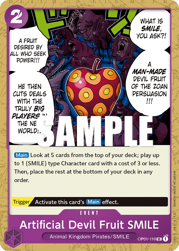 OP01-116 - Artificial Devil Fruit Smile - Uncommon