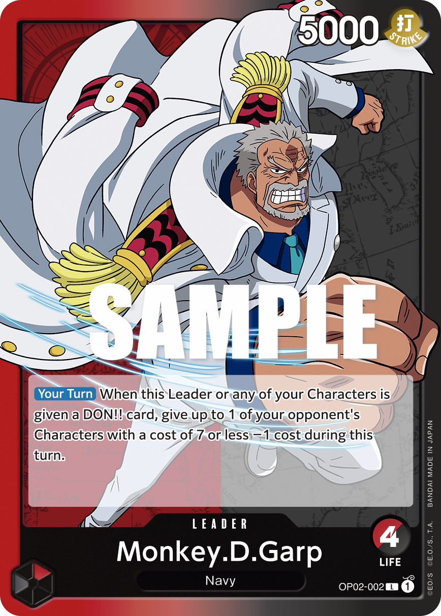 OP02-002 - Monkey D Garp - Leader