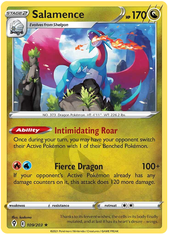 Salamence - 109/203 - Holo Rare - Evolving Skies