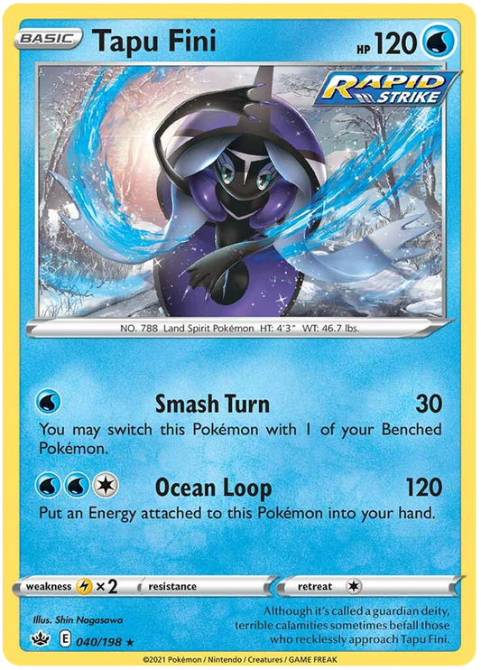 Tapu Fini - 040/198 - Holo Rare - Chilling Reign