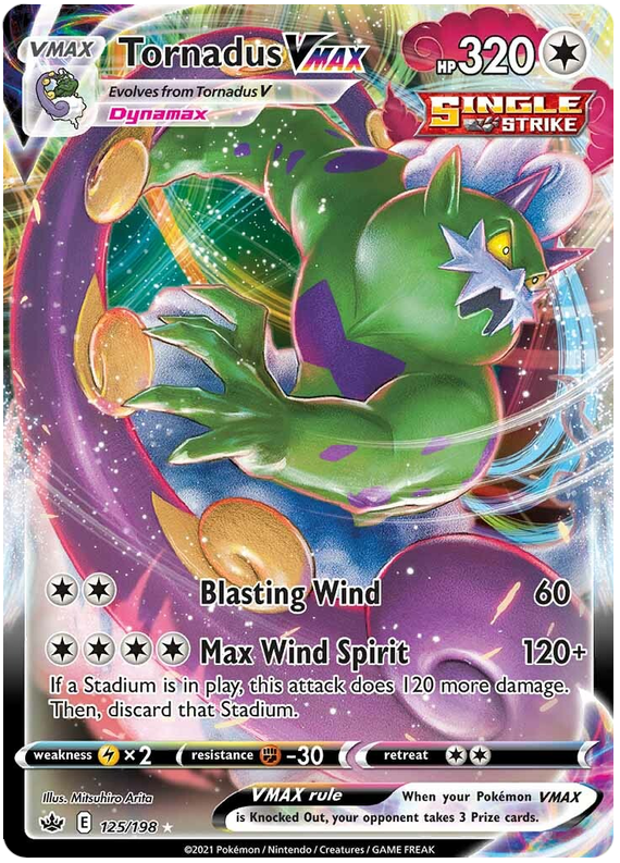 Tornadus VMAX - 125/198 - Ultra Rare - Chilling Reign