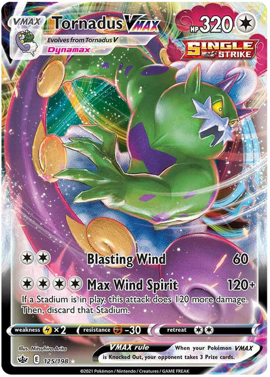 Tornadus VMAX - 125/198 - Ultra Rare - Chilling Reign