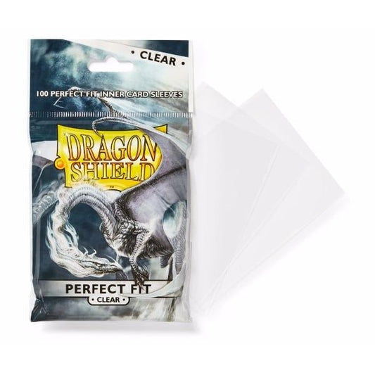 Dragon Shield - Sleeves - Perfect Fit 100/pack Clear - 63x88mm