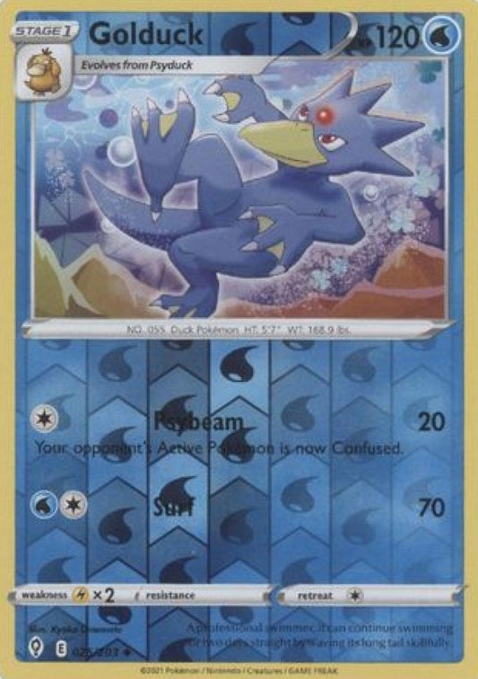 Golduck  - 025/203 - Uncommon Reverse Holo - Evolving Skies