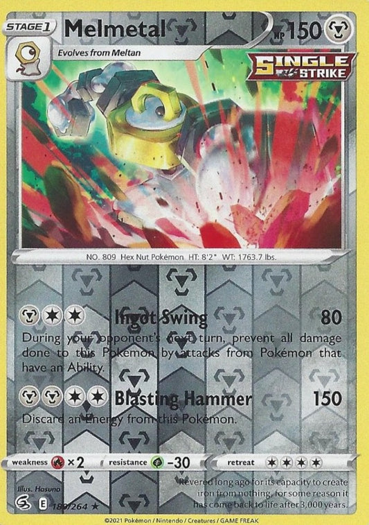 Melmetal - 189/264 - Rare Reverse Holo - Fusion Strike