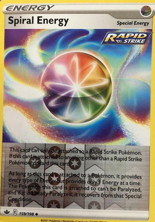 Spiral Energy  - 159/198 - Uncommon Reverse Holo - Chilling Reign