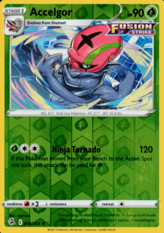 Accelgor - 014/264 - Rare Reverse Holo - Fusion Strike