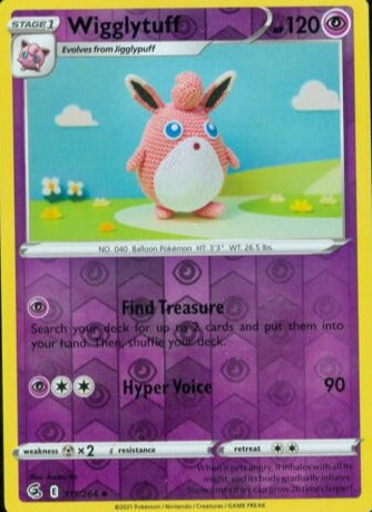 Wigglytuff - 111/264 - Uncommon Reverse Holo - Fusion Strike