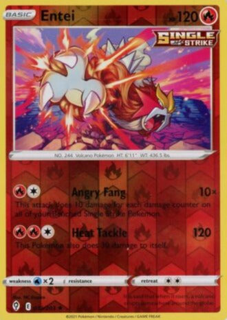 Entei - 019/203 - Rare Reverse Holo - Evolving Skies